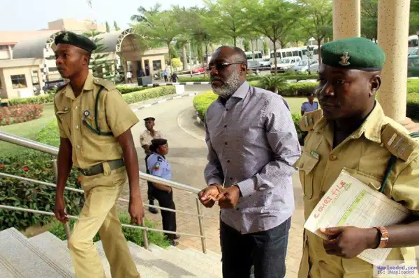 Photos: Handcuffed Metuh Arrives Kuje Prison